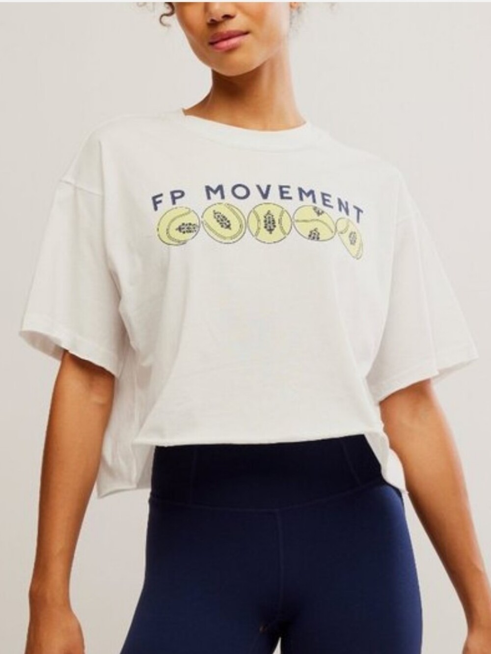 NWT FP Movement Inspire Buti Court Logo Tee. Large